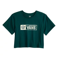 Alternative view of Juniors' Vans Cropped "Vans" Logo Graphic Tee