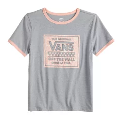Juniors' Vans "Off The Wall" Logo Graphic Tee -Cuddl Duds SHOP 5548920 ALT5