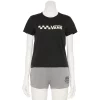 Juniors' Vans "Vans" White Checkered Logo Graphic Tee