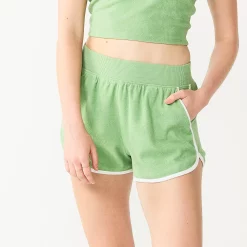 Juniors' SO® Towel Terry Dolphin Shorts