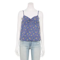 Alternative view of Juniors' SO® Front-Knot Tank