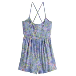 Juniors' SO® Scoopneck Skater Fit Romper -Cuddl Duds SHOP 5557173 ALT5