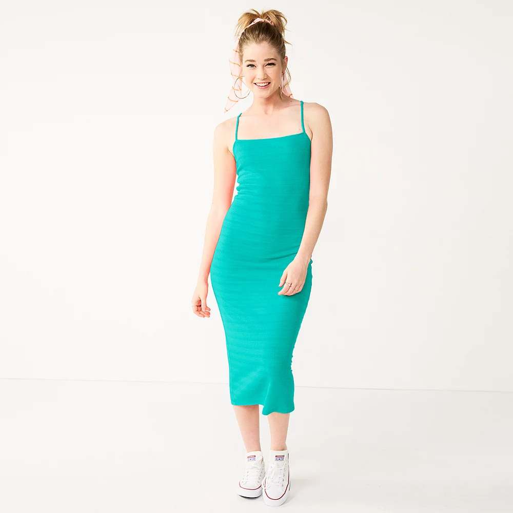 Juniors' SO® Strappy Bodycon Midi Dress 1 Juniors' SO® Strappy Bodycon Midi Dress