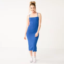 Juniors' SO® Strappy Bodycon Midi Dress 10 Juniors' SO® Strappy Bodycon Midi Dress -Cuddl Duds SHOP 5559449 Hendrix Blue