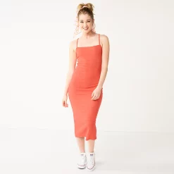 Alternative view of Juniors' SO® Strappy Bodycon Midi Dress