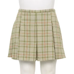 Alternative view of Juniors' Plus Size SO® Pleated Flare Mini Skirt