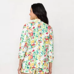 Alternative view of Women's LC Lauren Conrad Ruched Sleeve Blazer
