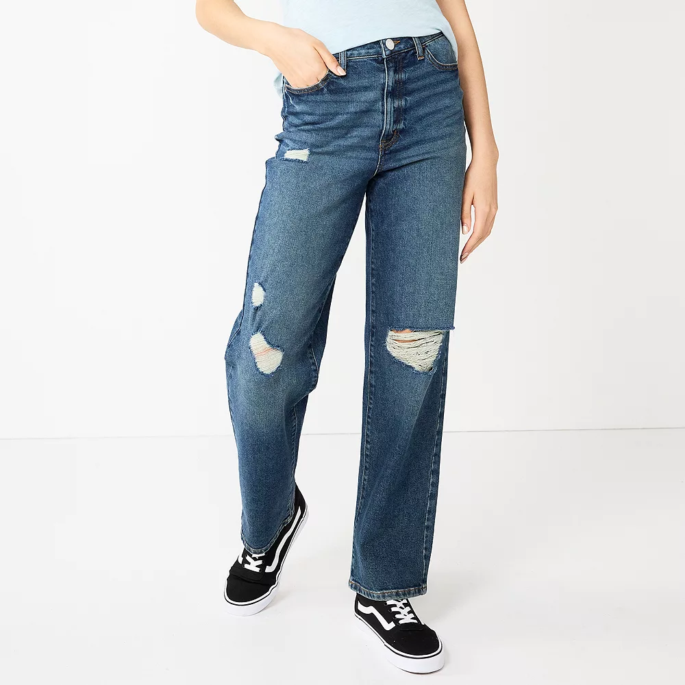 Juniors' SO® Super High-Rise Baggy Dad Jeans 2 Juniors' SO® Super High-Rise Baggy Dad Jeans - Image 2
