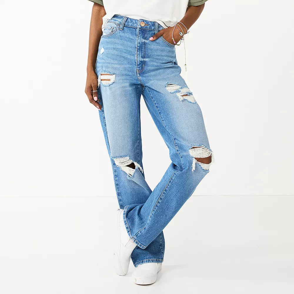 Juniors' SO® Super High-Rise Baggy Dad Jeans 3 Juniors' SO® Super High-Rise Baggy Dad Jeans - Image 3
