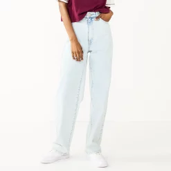 Juniors' SO® Super High-Rise Baggy Dad Jeans 9 Juniors' SO® Super High-Rise Baggy Dad Jeans -Cuddl Duds SHOP 5561846 Super Light