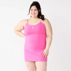 Alternative view of Juniors' Plus Size SO® Back-Tie Bodycon Mini Dress