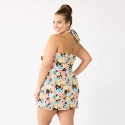 Alternative view of Juniors' Plus Size SO® Halter Bodycon Mini Dress