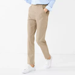 Petite Croft & Barrow® Classic Pull-On Jeans 10 Petite Croft & Barrow® Classic Pull-On Jeans -Cuddl Duds SHOP 5565445 Gobi Beige
