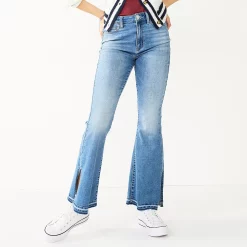 Alternative view of Juniors' SO® High-Rise Flare Jeans