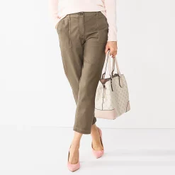 Alternative view of Petite Croft & Barrow® Utility Ankle Pants