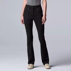 Women's Simply Vera Vera Wang High-Rise Ponte Bootcut Pants