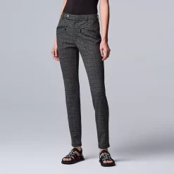 Alternative view of Women's Simply Vera Vera Wang High-Rise Ponte Skinny Pants