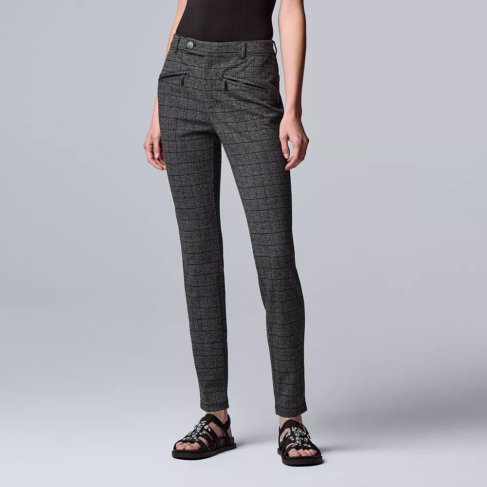 Women's Simply Vera Vera Wang High-Rise Ponte Skinny Pants 2 Women's Simply Vera Vera Wang High-Rise Ponte Skinny Pants - Image 2