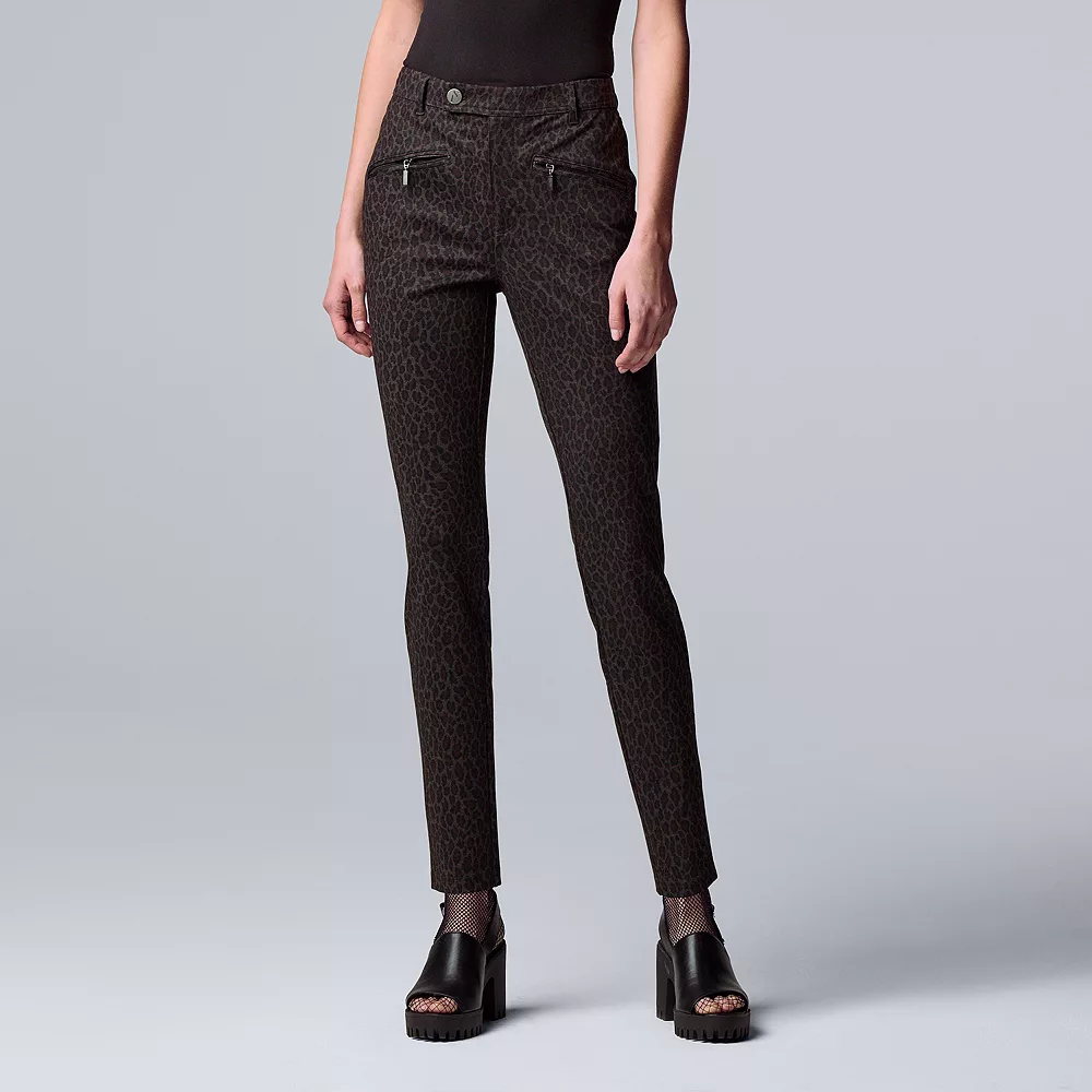 Women's Simply Vera Vera Wang High-Rise Ponte Skinny Pants 1 Women's Simply Vera Vera Wang High-Rise Ponte Skinny Pants