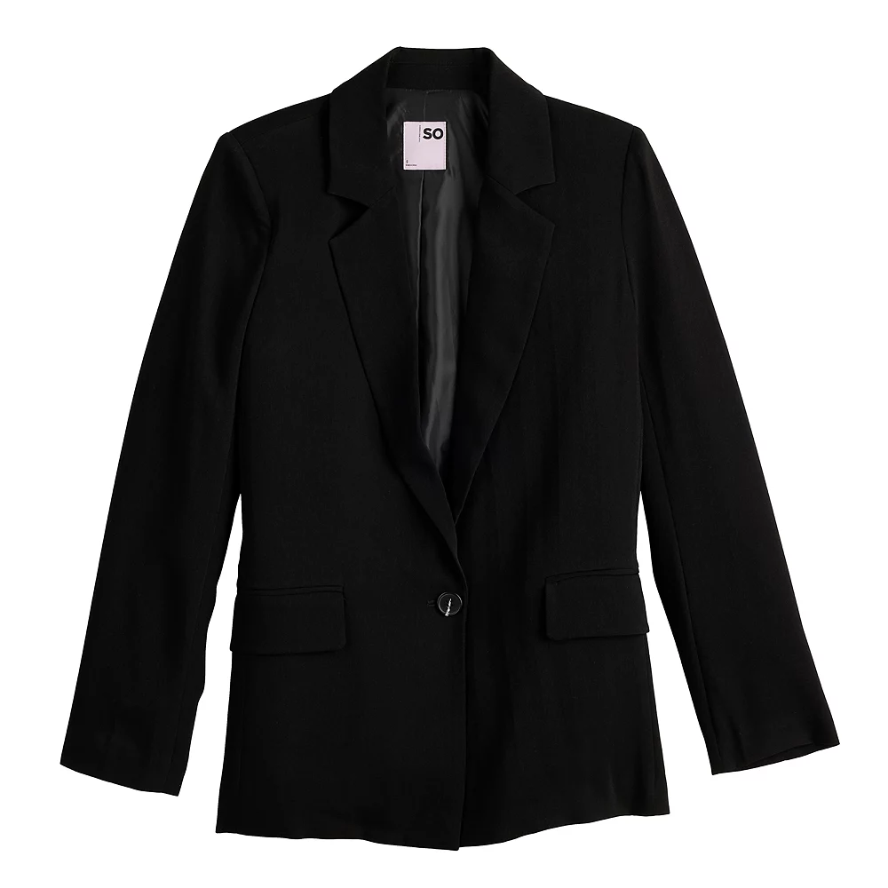 Juniors' SO® Oversized Blazer 5 Juniors' SO® Oversized Blazer - Image 5