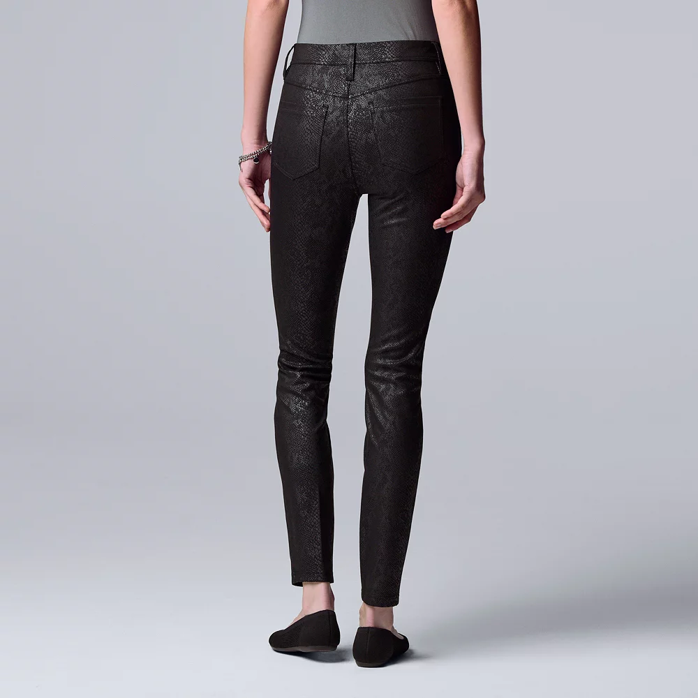 Women's Simply Vera Vera Wang High-Rise Ponte Skinny Pants 7 Women's Simply Vera Vera Wang High-Rise Ponte Skinny Pants - Image 7