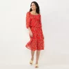 Women's LC Lauren Conrad Smocked Puff-Sleeve Top