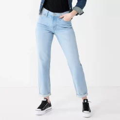 Juniors' SO® Low-Rise Boyfriend Jeans -Cuddl Duds SHOP 5581670 Super Light