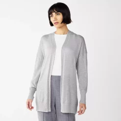 Alternative view of Petite Nine West Essential Boxy Cardigan Sweater