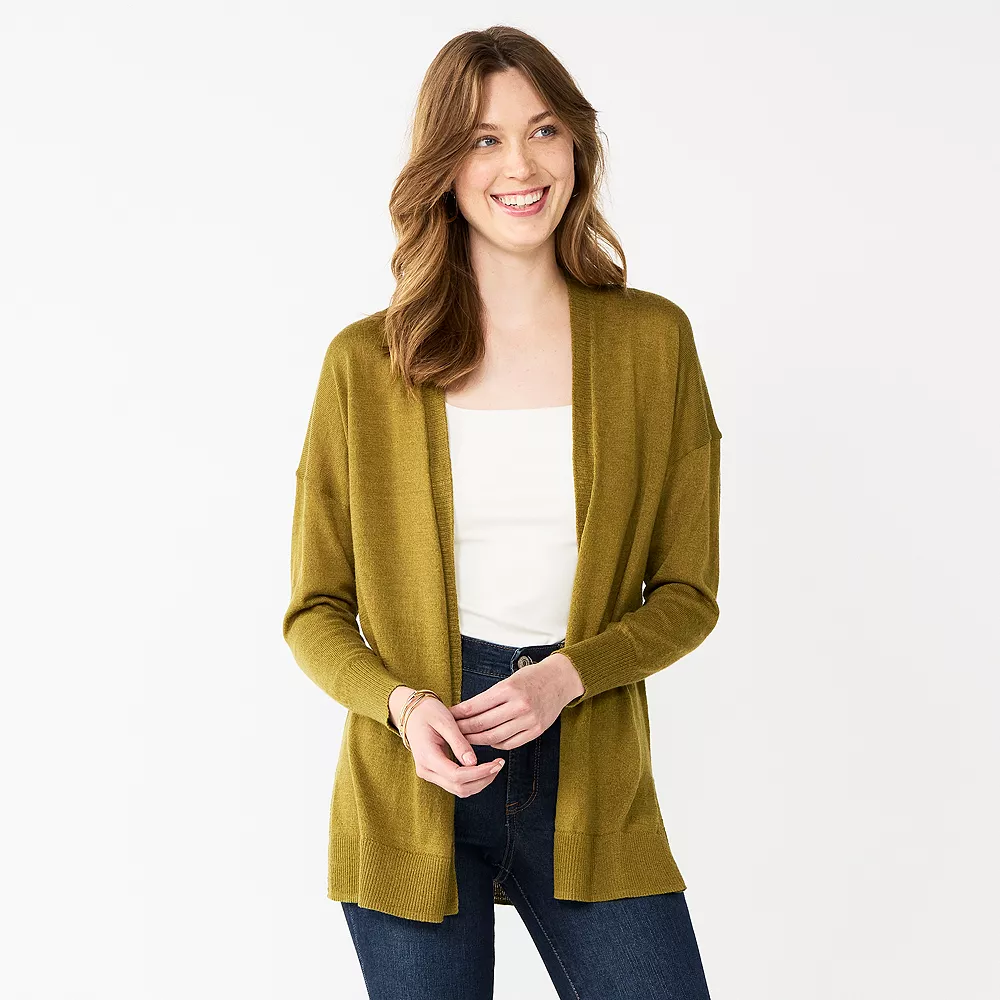 Petite Nine West Essential Boxy Cardigan Sweater 5 Petite Nine West Essential Boxy Cardigan Sweater - Image 5