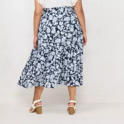 Alternative view of Plus Size LC Lauren Conrad Tiered High-Low Skirt