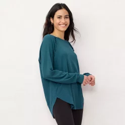 Alternative view of Women's LC Lauren Conrad Raglan Ruffle-Sleeve Tunic