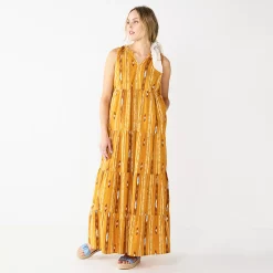 Petite Sonoma Goods For Life® Tiered Maxi Dress