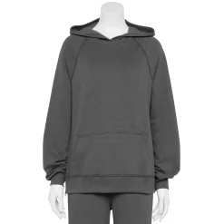 Juniors' SO® Adaptive Pullover Hoodie with Abdominal Access 12 Juniors' SO® Adaptive Pullover Hoodie with Abdominal Access -Cuddl Duds SHOP 5584271 Medium Charcoal