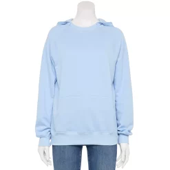 Juniors' SO® Adaptive Pullover Hoodie with Zipper Port Access 11 Juniors' SO® Adaptive Pullover Hoodie with Zipper Port Access -Cuddl Duds SHOP 5584272 Harbor Sky