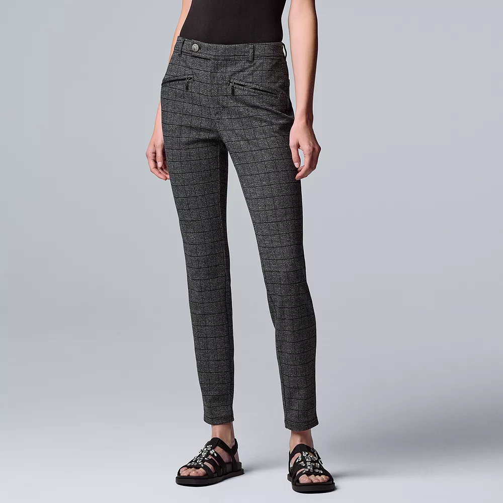 Petite Simply Vera Vera Wang High-Waisted Seamed Ponte Skinny Pants 3 Petite Simply Vera Vera Wang High-Waisted Seamed Ponte Skinny Pants - Image 3