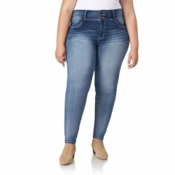 Juniors' Plus WallFlower High-Rise Sassy Ankle Jeggings -Cuddl Duds SHOP 5588848 Dulce