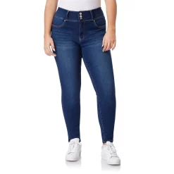 Juniors' Plus WallFlower High-Rise Sassy Ankle Jeggings -Cuddl Duds SHOP 5588848 Riverton