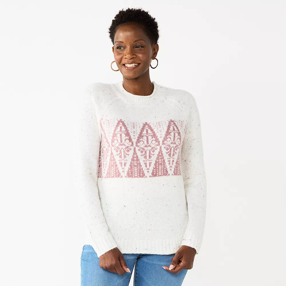 Women's Croft & Barrow® Cozy Crewneck Sweater 10 Women's Croft & Barrow® Cozy Crewneck Sweater - Image 10