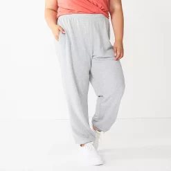 Alternative view of Juniors' Plus Size SO® Oversized High-Rise Boyfriend Joggers