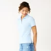 Juniors' SO® Solid Short Sleeve Uniform Polo