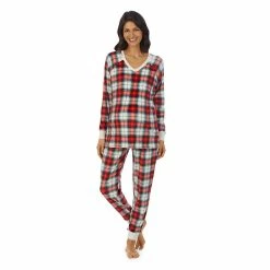 Cuddl Duds SHOP 3 Maternity Cuddl Duds® Velour Fleece V-Neck Pajama Top & Pajama Jogger Pants Sleep Set