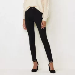 Petite LC Lauren Conrad High-Waisted Super Skinny Ponte Pants