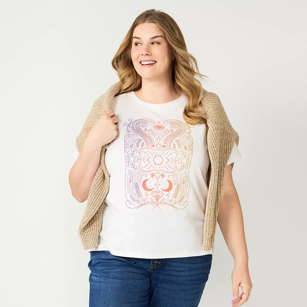 Plus Size Sonoma Goods For Life® Relaxed Graphic Tee 5 Plus Size Sonoma Goods For Life® Relaxed Graphic Tee - Image 5