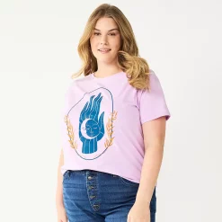 Plus Size Sonoma Goods For Life® Relaxed Graphic Tee 18 Plus Size Sonoma Goods For Life® Relaxed Graphic Tee -Cuddl Duds SHOP 5611932 Purple Cosmic Hand