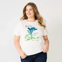 Plus Size Sonoma Goods For Life® Relaxed Graphic Tee 17 Plus Size Sonoma Goods For Life® Relaxed Graphic Tee -Cuddl Duds SHOP 5611932 Purple Joshua Tree