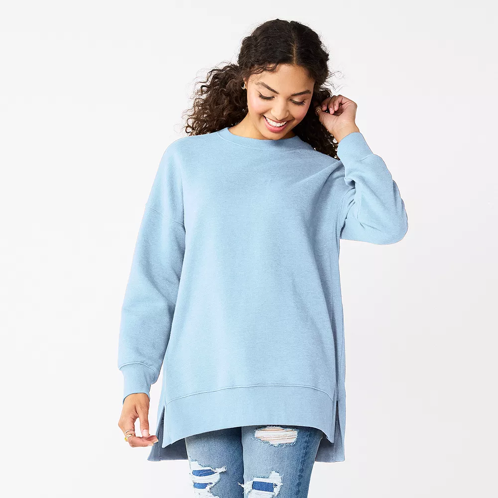 Juniors' SO® Oversized Weekend Tunic Pullover 4 Juniors' SO® Oversized Weekend Tunic Pullover - Image 4