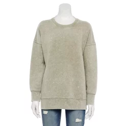 Juniors' SO® Oversized Weekend Tunic Pullover 20 Juniors' SO® Oversized Weekend Tunic Pullover -Cuddl Duds SHOP 5627679 Olive Stick
