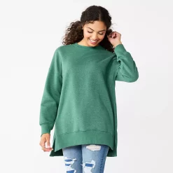 Juniors' SO® Oversized Weekend Tunic Pullover 19 Juniors' SO® Oversized Weekend Tunic Pullover -Cuddl Duds SHOP 5627679 Windsor Green