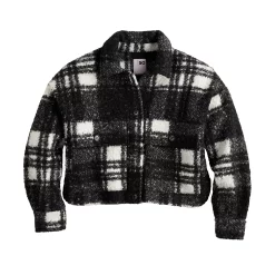 Juniors' SO® Cropped Shacket 9 Juniors' SO® Cropped Shacket -Cuddl Duds SHOP 5635421 ALT5