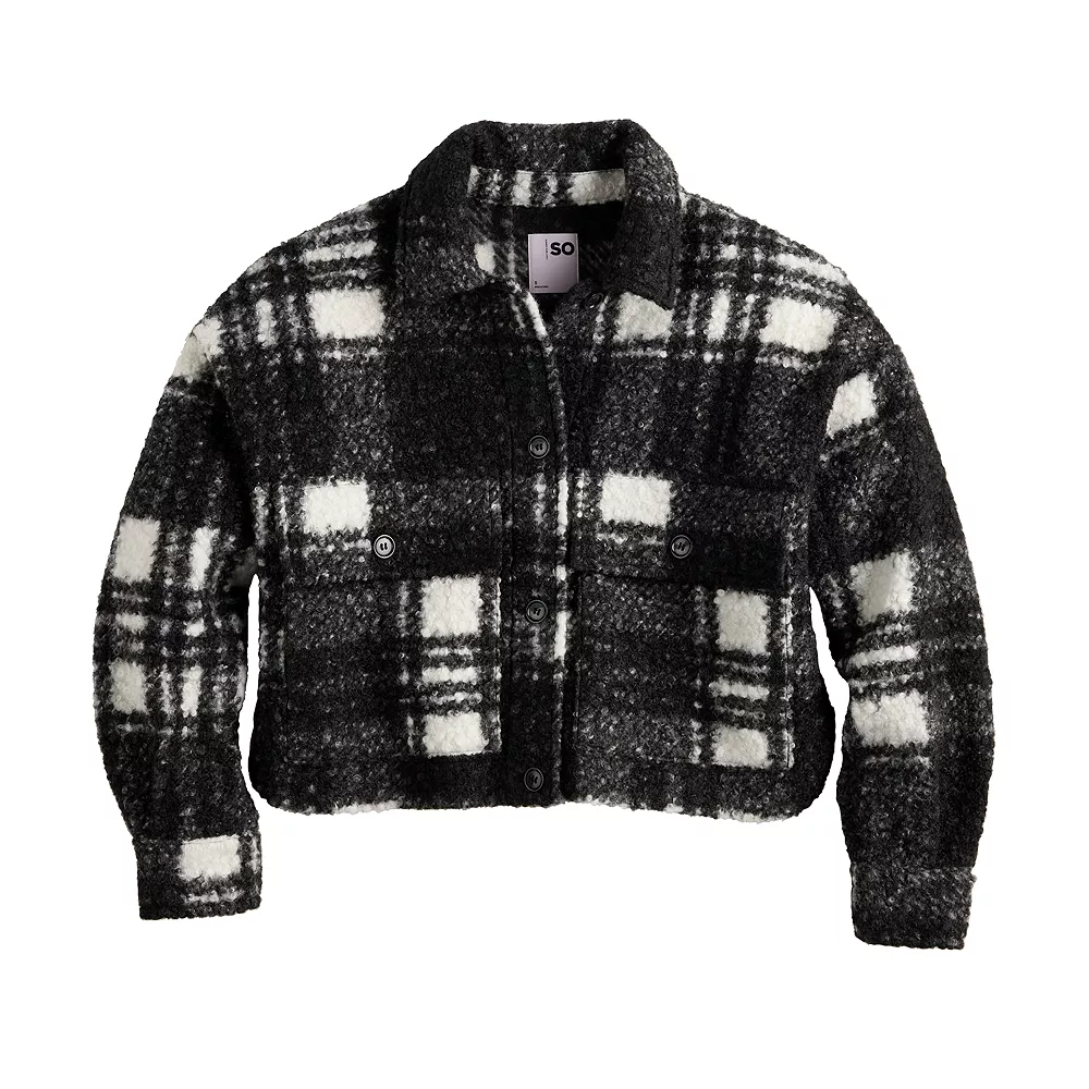 Juniors' SO® Cropped Shacket 5 Juniors' SO® Cropped Shacket - Image 5